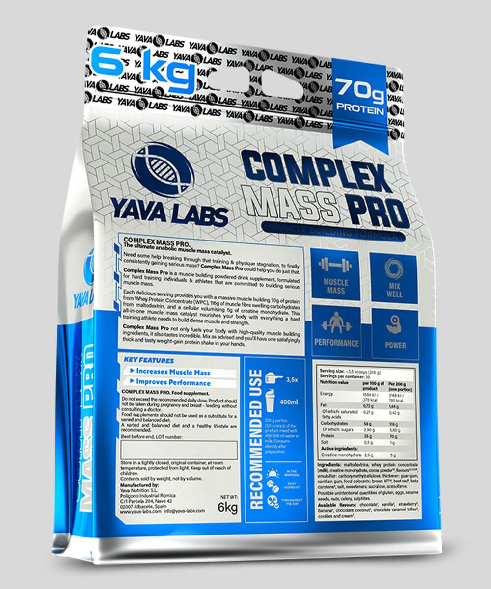 COMPLEX MASS PRO - 6 kg - YAVA LABS - Image 2