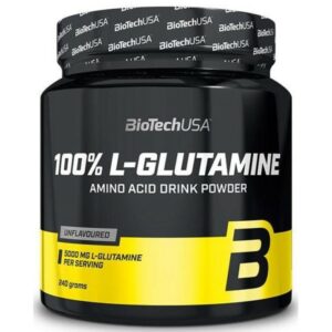 100% L-GLUTAMINE - 240 gr - BiotechUSA