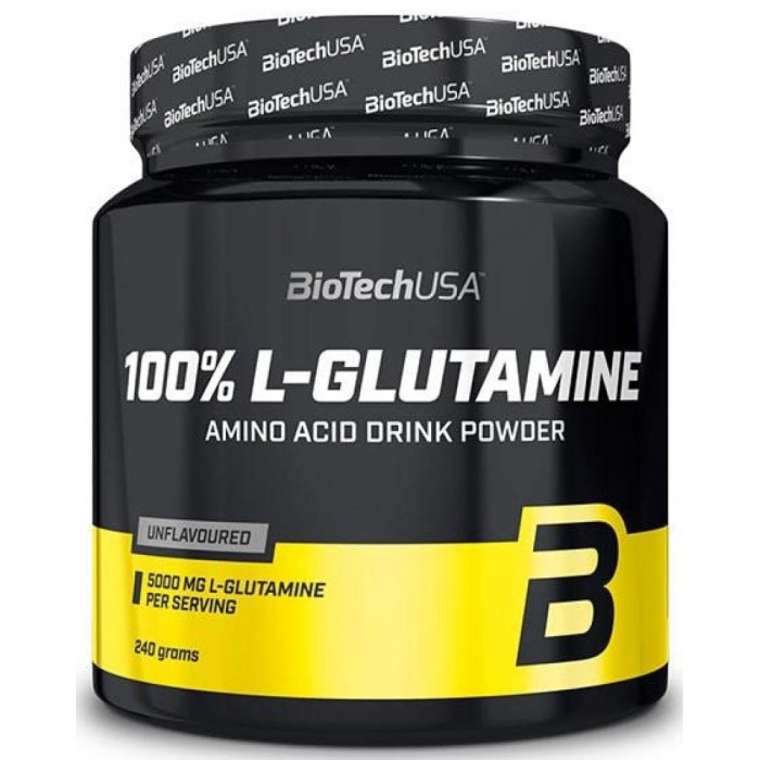 100% L-GLUTAMINE - 240 gr - BiotechUSA
